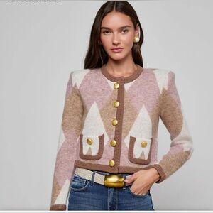 L’Agence Siobhan Cardigan Size Medium